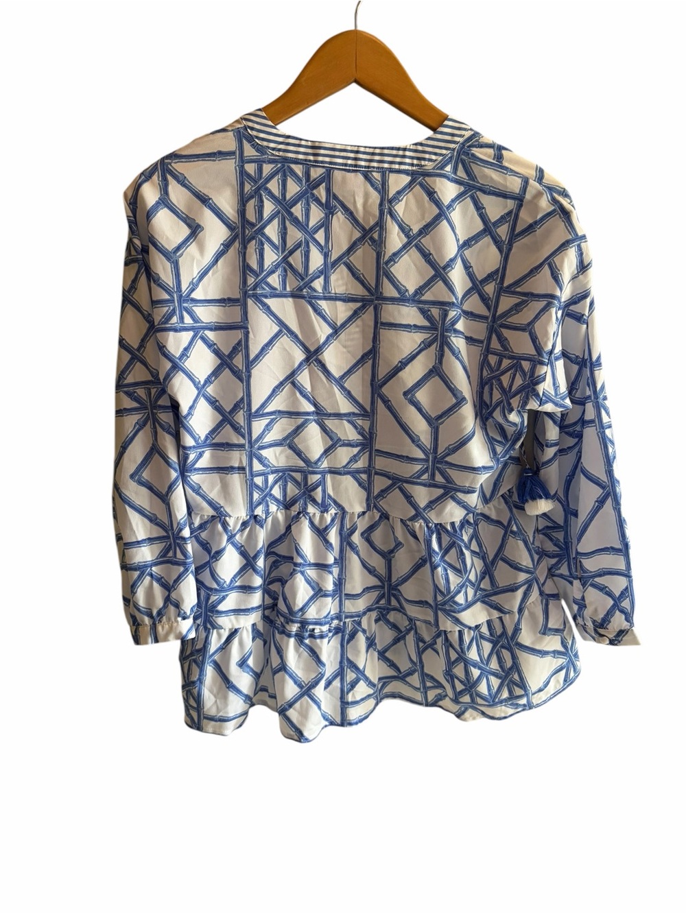 Vineyard Vines Marlin Bamboo Lattice Tiered Top – Women’s XS - Picture 2 of 6